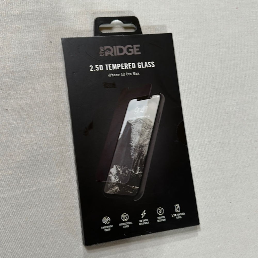 The Ridge Tempered Glass Screen Protector for iPhone 12 Pro Max